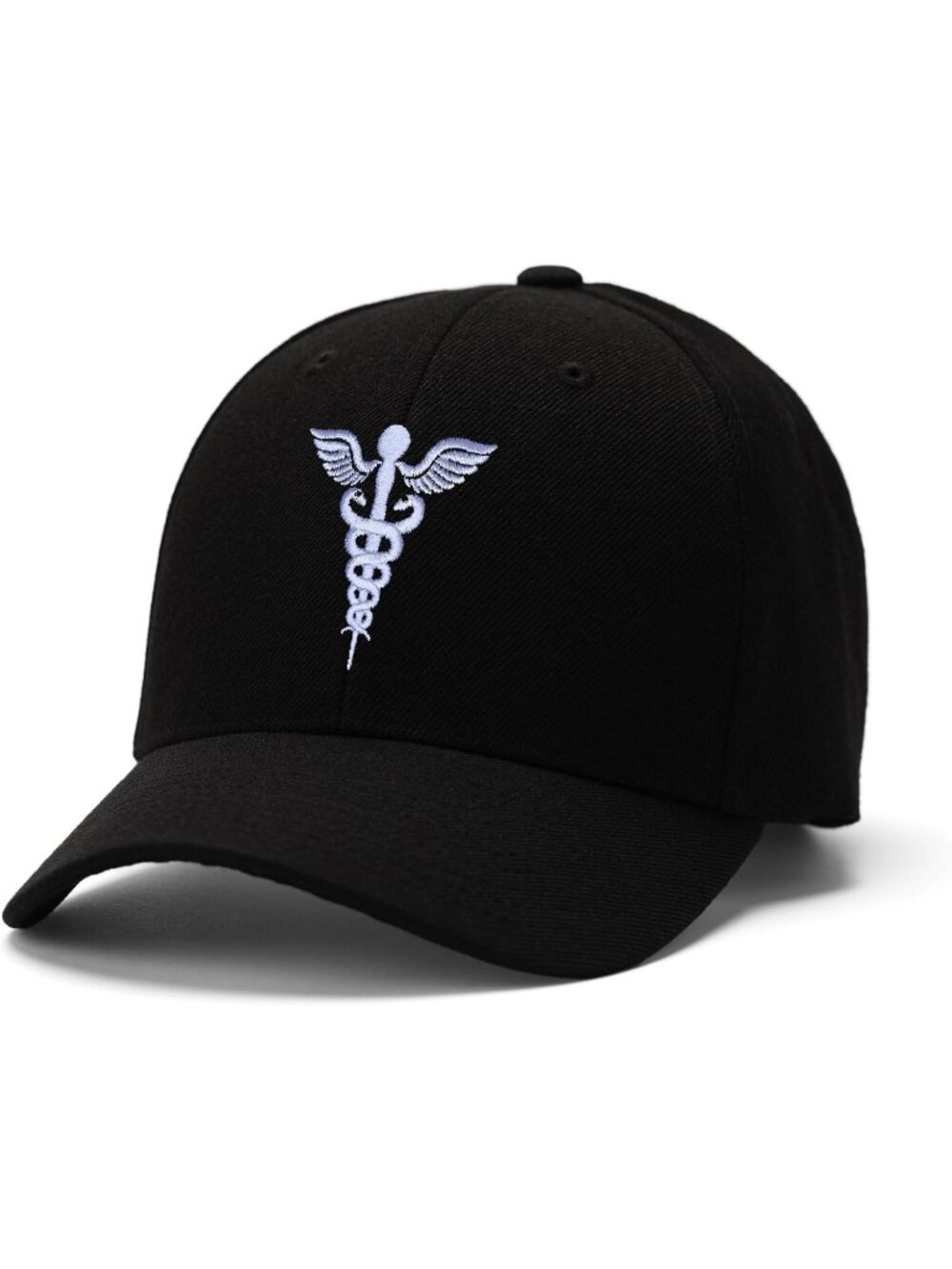 Unisax Black Medical Hellovean Embroidered Pull-On Closure Cartoon Baseball Hats